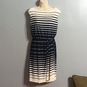 Lauren Ralph Lauren blue and white striped size 4 dress never worn